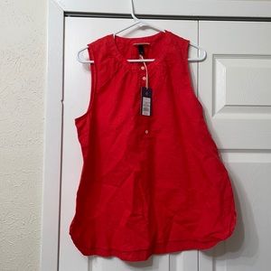 Sleeveless Red Top